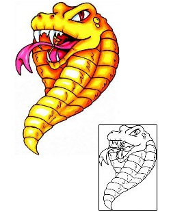 Cobra Tattoo Reptiles & Amphibians tattoo | X2F-00042