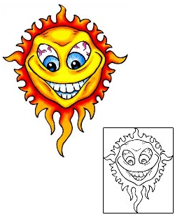 Sun Tattoo Astronomy tattoo | X2F-00044