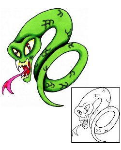 Snake Tattoo Horror tattoo | X2F-00052