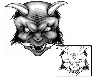 Devil - Demon Tattoo Horror tattoo | X2F-00064