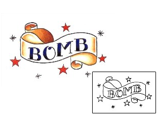 Bomb Tattoo Miscellaneous tattoo | ZLF-00002