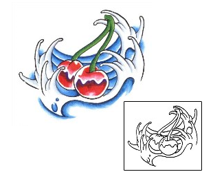 Cherry Tattoo Specific Body Parts tattoo | ZLF-00008