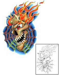 Spider Web Tattoo Miscellaneous tattoo | ZMF-00055