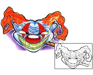 Clown Tattoo Horror tattoo | ZMF-00056