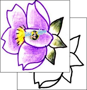 Flower Tattoo plant-life-flowers-tattoos-zaza-zzf-00033