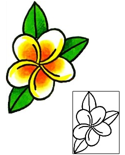 Plumeria Tattoo Plant Life tattoo | x1F-00008