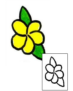 Plumeria Tattoo Plant Life tattoo | x1F-00012