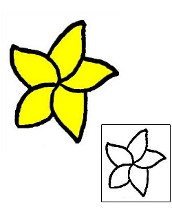 Plumeria Tattoo Plant Life tattoo | x1F-00013