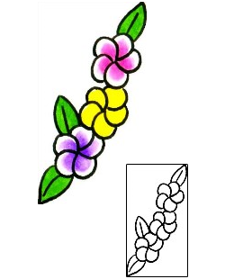 Plumeria Tattoo Plant Life tattoo | x1F-00015