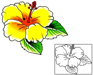 Hibiscus Tattoo Plant Life tattoo | x1F-00017