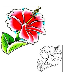 Hibiscus Tattoo Plant Life tattoo | x1F-00019