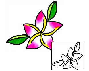 Plumeria Tattoo Plant Life tattoo | x1F-00021