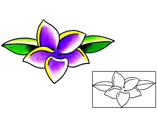 Plumeria Tattoo Plant Life tattoo | x1F-00034