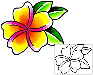 Plumeria Tattoo Plant Life tattoo | x1F-00039
