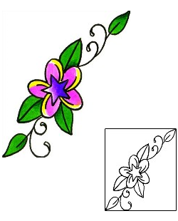 Plumeria Tattoo Plant Life tattoo | x1F-00042