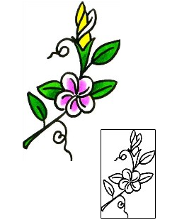 Plumeria Tattoo Plant Life tattoo | x1F-00043