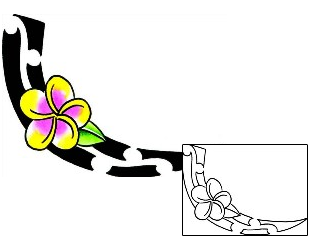 Plumeria Tattoo Plant Life tattoo | x1F-00076