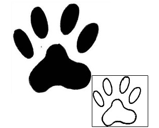 Paw Print Tattoo Tattoo Styles tattoo | x1F-00157